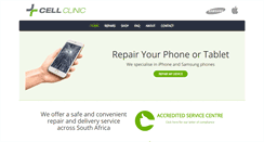 Desktop Screenshot of cellclinic.co.za